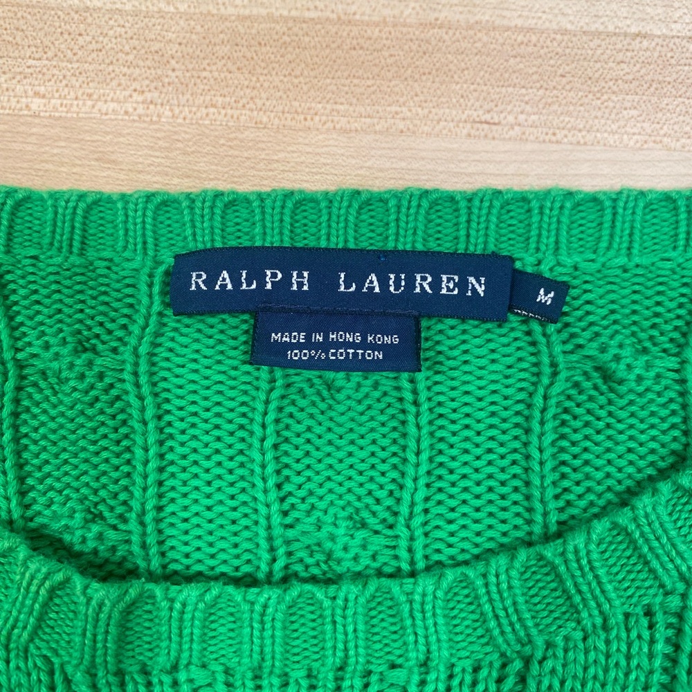 Ralph Lauren Green Knit Sweater